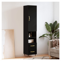 vidaXL Skříň highboard černá 34,5 x 34 x 180 cm kompozitní dřevo