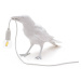 SELETTI LED deko stolní lampa Bird Lamp, čekající, bílá