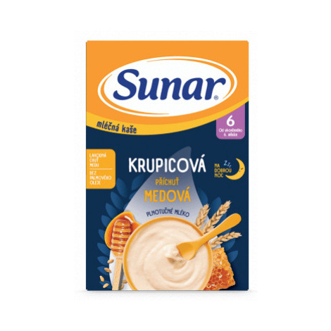 Sunar Ml.krupicová kaše Medová na dobrou noc 210g