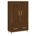 vidaXL Skříň highboard hnědý dub 69,5 x 31 x 115 cm kompozitní dřevo