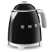 Smeg KLF05BLEU mini rychlovarná konvice, 0, 8 l / 3 šálky, 1400 W, styl 50. let, černá