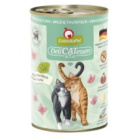 GranataPet pro kočky – Delicatessen zvěřina a tuňák v konzervě 6× 400 g