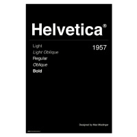 Plakát, Obraz - Helvetica, 61x91.5 cm