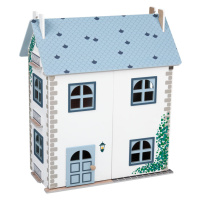 Playtive Dřevěný domeček pro panenky modrá