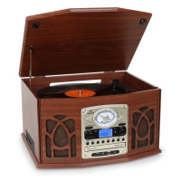 Stereo zařízení Auna NR-620, stereo, MP3 záznam, hnědé