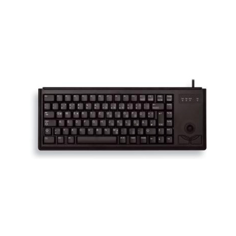 CHERRY klávesnice G84-4400, trackball, ultralehká, USB, EU, černá