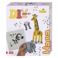 HAMA zažehlovací korálky MIDI - sada 3D Safari