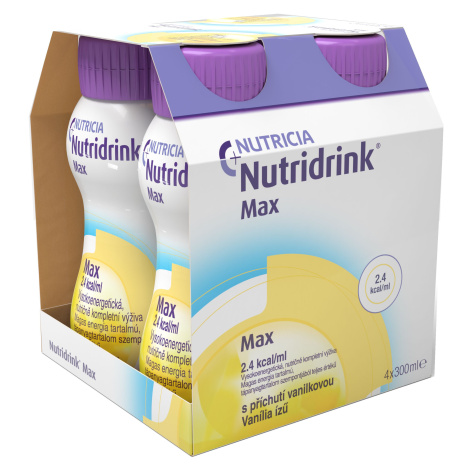 Nutridrink Max s příchutí vanilkovou 4x300 ml