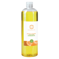 Yamuna rostlinný masážní olej - Pomeranč-Skořice Objem: 1000 ml