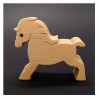 AMADEA Dřevěný kůň, masivní dřevo, 6x5,5x2 cm