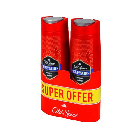 OLD SPICE Captain Shower Gel 2-in1 pack 2× 400 ml