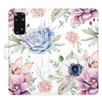 iSaprio flip pouzdro Succulents Pattern pro Xiaomi Redmi Note 11 / Note 11S