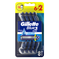 Gillette Blue3 Plus Comfort, Jednorázové Holící Strojky Pro Muže, Balení Holících Strojků