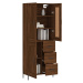 vidaXL Skříň highboard hnědý dub 69,5 x 34 x 180 cm kompozitní dřevo