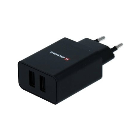 Swissten síťový adaptér SMART IC 2.1A + kabel USB-C 1.2m černý