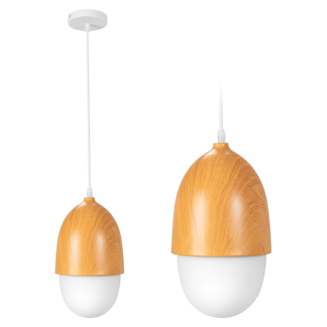 Závěsná stropní svítidlo Arašíd Kov Dřevo Boho APP952-1CP REA