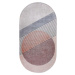 Pratelný koberec ve světle růžovo-šedé barvě 80x120 cm Oval – Vitaus