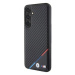 BMW obal na Samsung Galaxy S24 5G Black Carbon Tricolor Line MagSafe