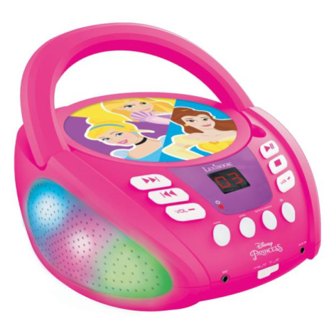 Svítící Bluetooth CD přehrávač Disney Princezny