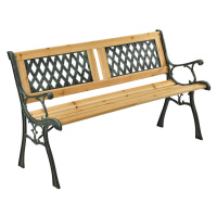 Juskys 2-místná zahradní lavice Sanremo z lakovaného dřeva a kovových částí