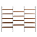 Kartell designové knihovny Adam Wood 14 Shelves