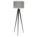 Černo-šedá stojací lampa Zuiver Tripod, ø 50 cm