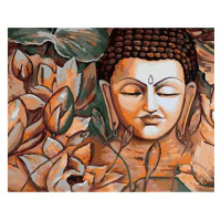 Diamondi - SPIRITUÁLNÍ BUDDHA, 40x50 cm, bez rámu a bez vypnutí plátna