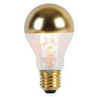 E27 stmívatelná LED lampa A60 vrchní zrcadlo zlatá 4W 180 lm 1800K