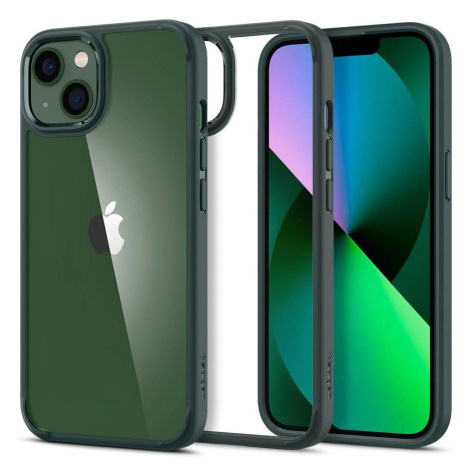 Spigen Ultra Hybrid Case pro iPhone 13 - tmavě zelený