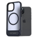 AlzaGuard Matte Case with Stand Compatible with MagSafe for iPhone 15 tmavě modrý