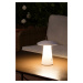 FARO TASK LED, bílá přenosná stolní lampa