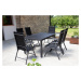 Home Garden Zahradní set Ibiza se 6 židlemi a stolem 150 cm, antracit/černý