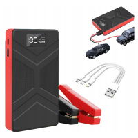 Jump Starter Start Booster Powerbanka S Led Svítilnou +klemy 6000mAh 3V1 Usb