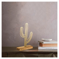 Hanah Home Kovová dekorace Cactus 41 cm zlatá