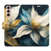 iSaprio flip pouzdro Gold Flowers pro Samsung Galaxy S21