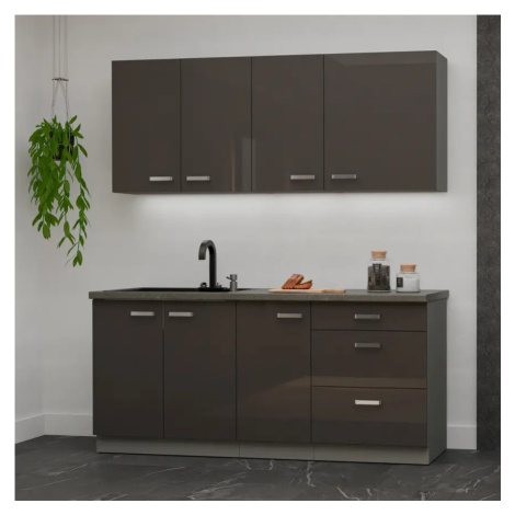 Kuchyňská linka Grey 180cm bez pracovní desky BAUMAX