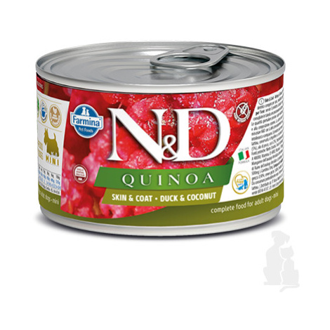 N&D DOG QUINOA Duck & Coconut Mini 140g + Množstevní sleva Sleva 15% 1+1 zdarma