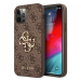 Kryt Guess GUHCP12M4GMGBR iPhone 12/12 Pro 6,1" brown hardcase 4G Big Metal Logo (GUHCP12M4GMGBR