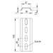 DIN lišta OBO 2069 2M GTPL 35x7,5mm tl.=1mm 1115669