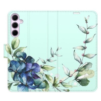 iSaprio Flip pouzdro Blue Flowers pro Samsung Galaxy A35 5G