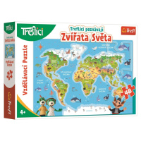 Puzzle Treflíci poznávají zvířátka světa