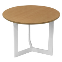 Konferenční stolek THURETI 68, buk/bílá