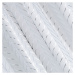 Dekorační vzorovaná záclona s kroužky BIBIEN bílá, 140x250 cm (cena za 1 kus) MyBestHome