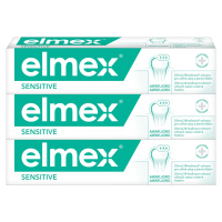 Elmex Sensitive Zubní pasta pro citlivé zuby 3 x 75 ml