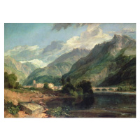 Obrazová reprodukce Bonneville, Savoy with Mont Blanc, Turner, Joseph Mallord William, 40 × 30 c