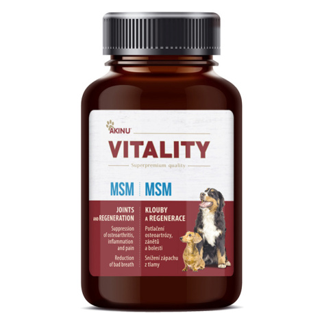 Akinu VITALITY doplněk stravy pro psy MSM 200 g