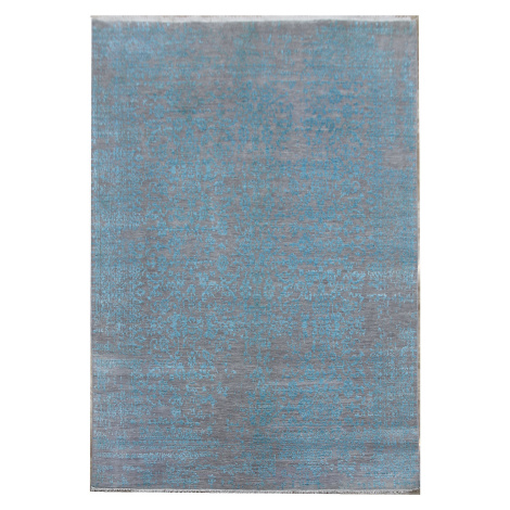 Diamond Carpets koberce Ručně vázaný kusový koberec Diamond DC-JK 1 Silver/light blue - 160x230 