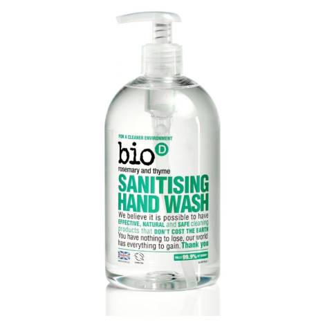 Bio d Tekuté dezinfekční mýdlo na ruce rozmarýn+tymián 500 ml Bio-D