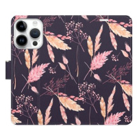 iSaprio flip pouzdro Ornamental Flowers 02 pro iPhone 15 Pro