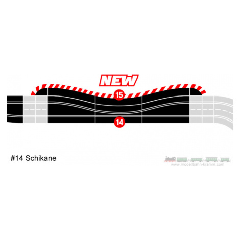 30373 Chicane for D132/D124 CARRERA